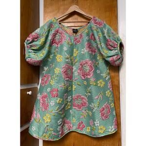 Arianne Floral Midi Dress - Green, Pink, Yellow